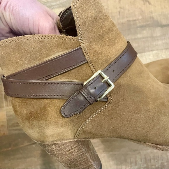 Cole Haan Hayes Leather Strap Suede Booties - Picture 6 of 12
